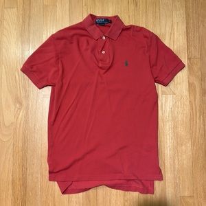 Salmon Red Polo Shirt Size Men’s Small